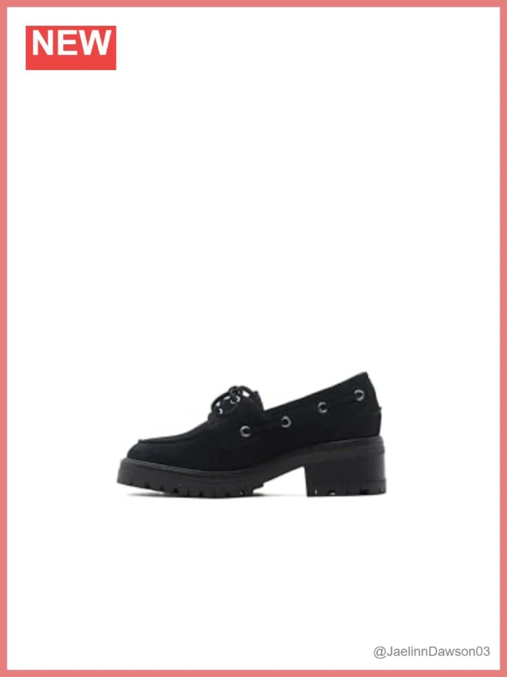 Leather Loafer with Chunky Lug Sole Pull-On Comfort